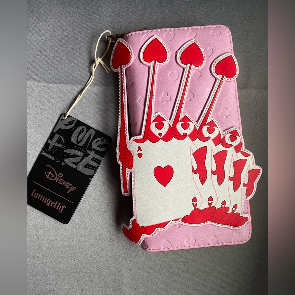Loungefly | Disney Alice in Wonderland Ace of Hearts Wallet - Picture 4 of 12